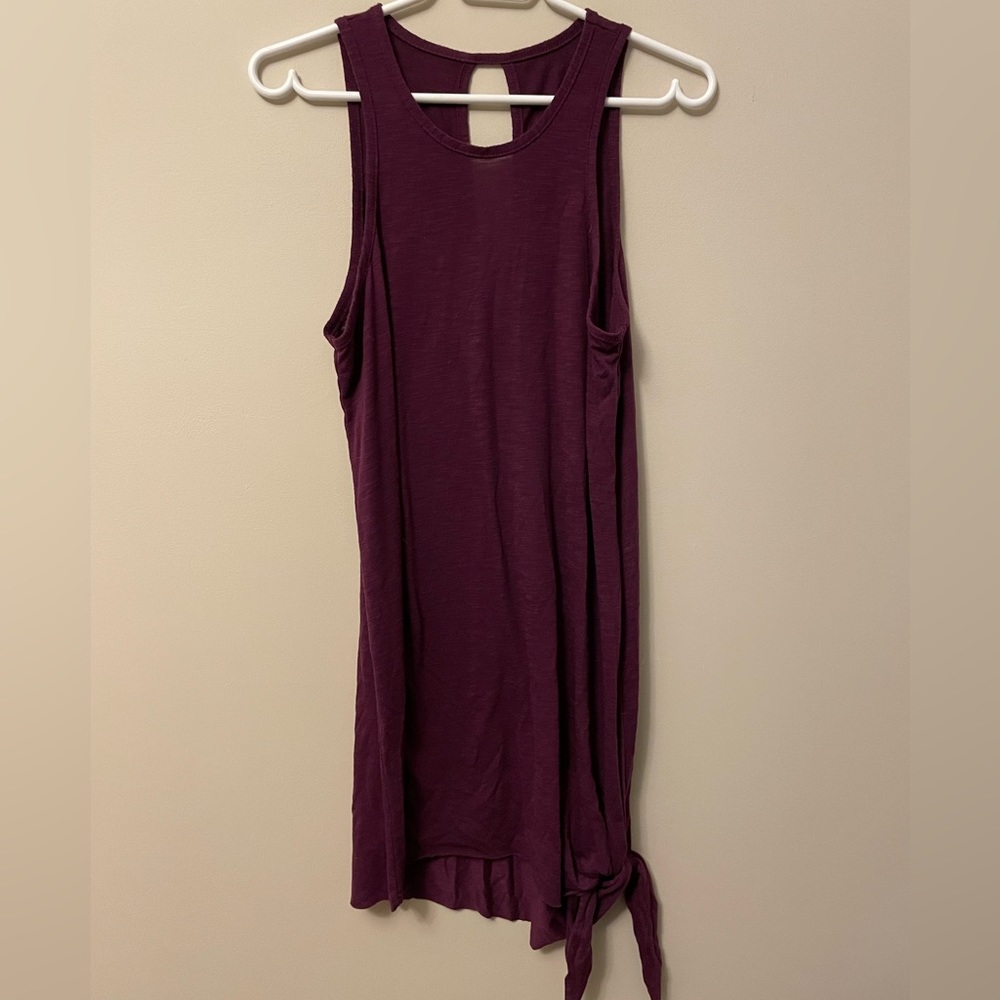 BECCA Plum Tie-Hem Swim Coverup